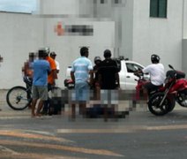 Colisão traseira em caminhonete deixa motociclista ferido em Marechal Deodoro