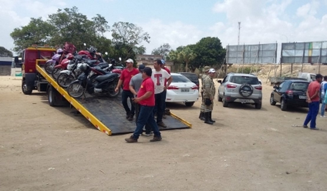Dezenas de veículos são apreendidos durante operação integrada realizada em Arapiraca