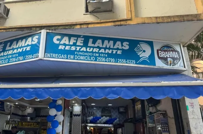 Incêndio atinge restaurante Lamas, o mais antigo em atividade no Rio