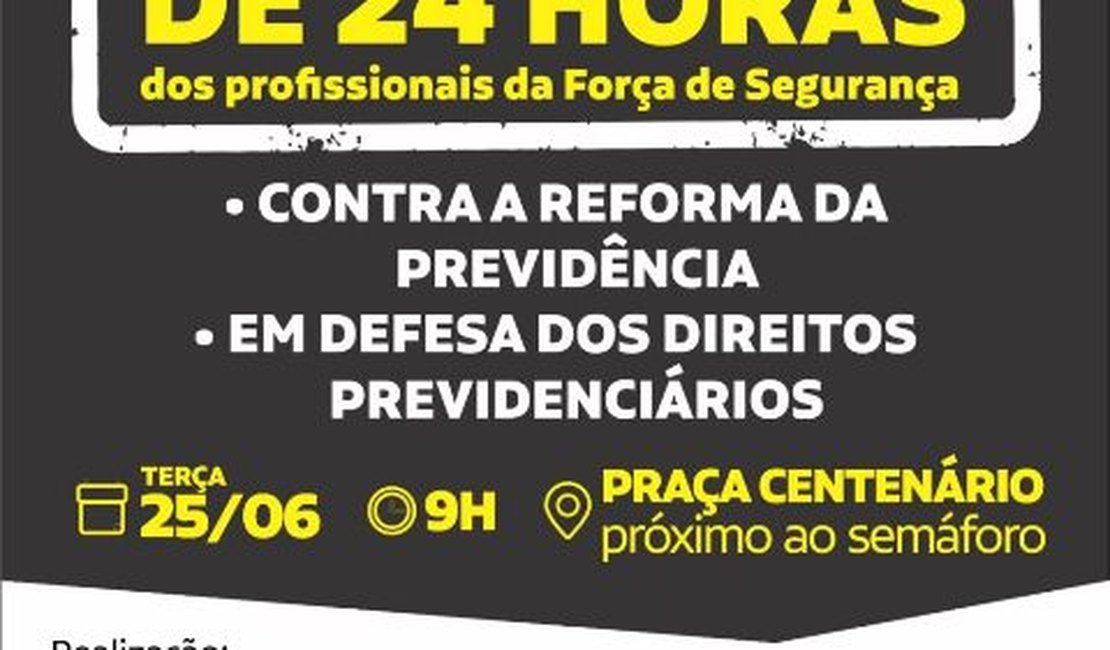 Policiais Civis participam de paralisação de 24h dos profissionais das Forças de Segurança