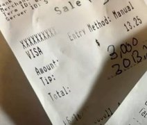 Gorjeta de US$ 3 mil a garçonete acaba na Justiça; cliente pediu o dinheiro de volta