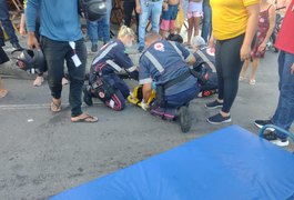 Vídeo. Colisão entre motocicletas deixa feridos em Arapiraca