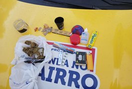 Ronda no Bairro prende três com maconha e comprimidos de Rohypnol em Maceió