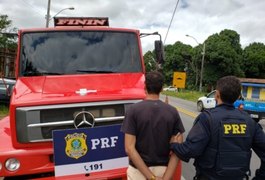 PRF flagra caminhoneiro com 60 comprimidos de anfetamina na BR-101, em Pilar