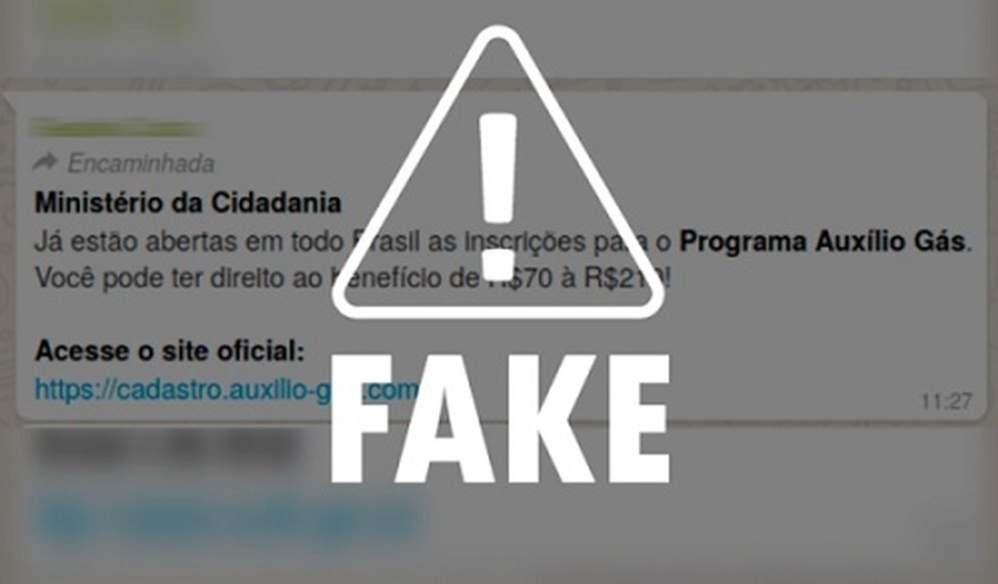 Link para famílias afetadas pela pandemia terem acesso a 'auxílio gás' é falso