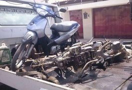 Polícia encontra desmanche de moto na Vila Bananeira em Arapiraca