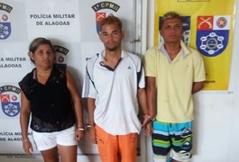 Polícia Militar detém suspeitos de tráfico de drogas, em São Miguel dos Campos
