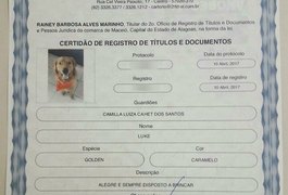 Registro de pets em cartório começa a se popularizar, em AL