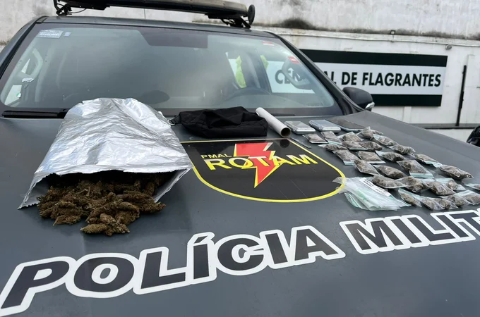 Rotam prende suspeito de tráfico de drogas na Cidade Universitária