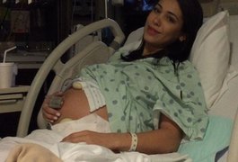 Bella Falconi está em trabalho de parto há 12 horas: 'Vou até o fim'