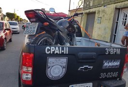 Falcão 4 localiza moto roubada e Pelopes recupera veículo, em Arapiraca