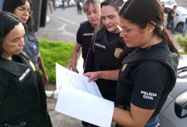 PC/AL deflagra megaoperação de combate à violência contra a mulher, em Alagoas