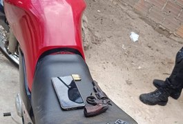 Jovem é preso em Arapiraca com arma de fogo e motocicleta roubada