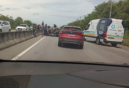 Acidente envolvendo quatro veículos é registrado na AL 101