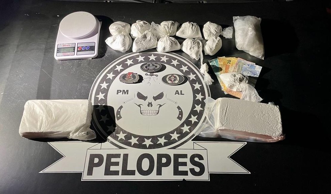 Homem é preso ao ser flagrado com cerca de 3kg de cocaína na zona rural de Arapiraca