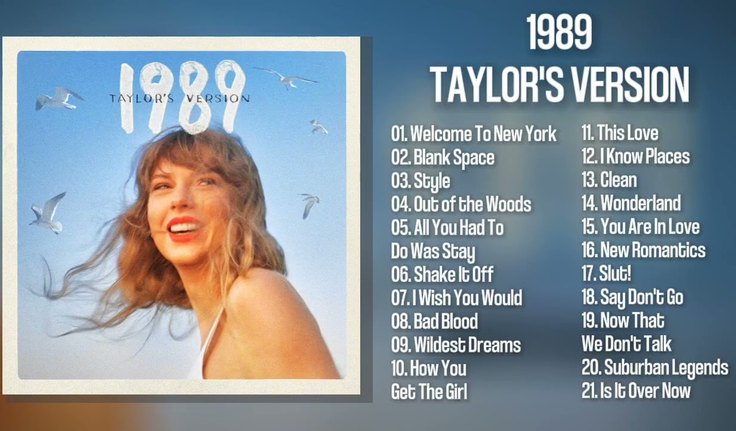 Taylor Swift acaba de lançar a nova versão do álbum '1989'
