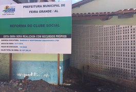 Prefeitura de Feira Grande inicia reforma do Clube Social