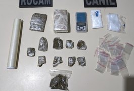 Polícia Militar prende suspeito de tráfico com maconha e balança de precisão em Arapiraca