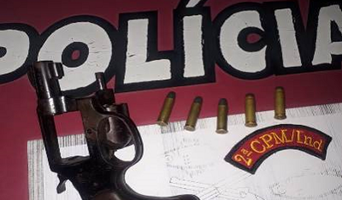 Durante as festividades de Carnaval, PM de Campestre apreende adolescente portando arma