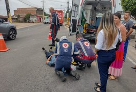 Motociclista fica ferido após perder controle de veículo e cair, em Arapiraca