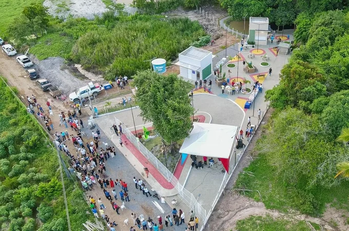 Prefeitura de Traipu inaugura praça e área de lazer da fonte do Sítio Palhaço