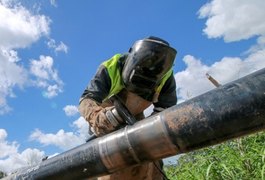 Governador visita obras do gasoduto Penedo-Arapiraca nesta terça