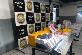 Operação apreende cerca de R$ 550 mil em eletrônicos em loja na Serraria, em Maceió