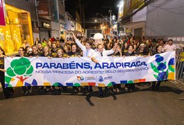 Arapiraca celebra 100 anos com desfile cívico-militar e homenagens ao desenvolvimento da cidade