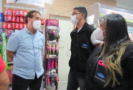 Vigilância Sanitária de Penedo fiscaliza o cumprimento de medidas contra Covid-19