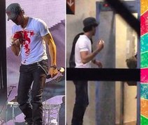 Enrique Iglesias corta os dedos em show e fica ensanguentado