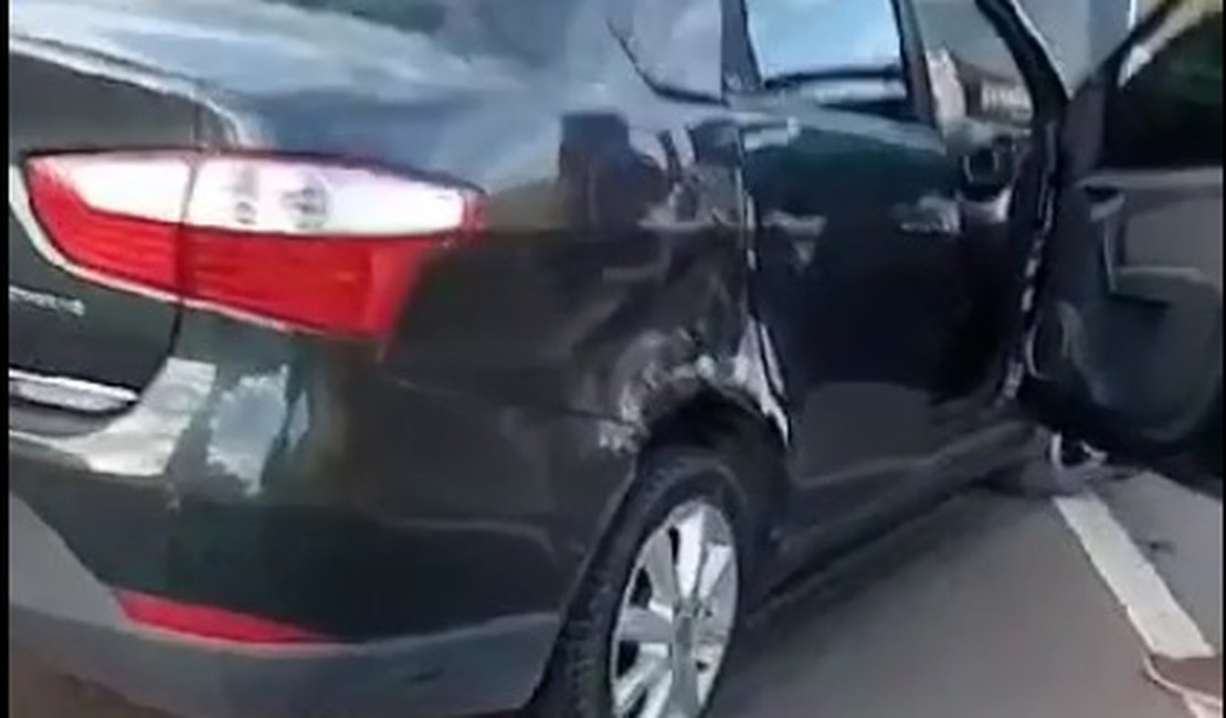 Vídeo. Idoso fica ferido após perder controle da direção, na AL 220, no Agreste