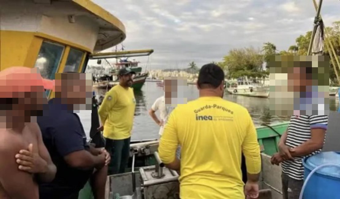Embarcação é apreendida por pesca predatória em reserva de Niteroi