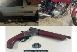 Pelopes prende suspeito de roubar dois veículos na zona rural de Arapiraca; comparsa fugiu