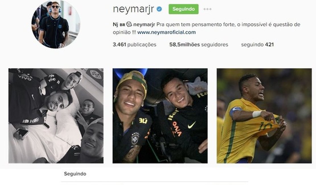 Neymar volta a seguir Bruna Marquezine no Instagram