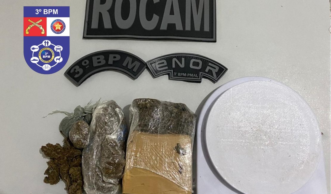 Casal é preso ao ser flagrado com drogas em residência no Verdes Campos