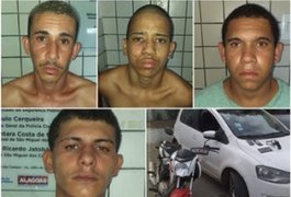 Polícia prende quadrilha após assaltos e troca de tiros em São Miguel dos Campos