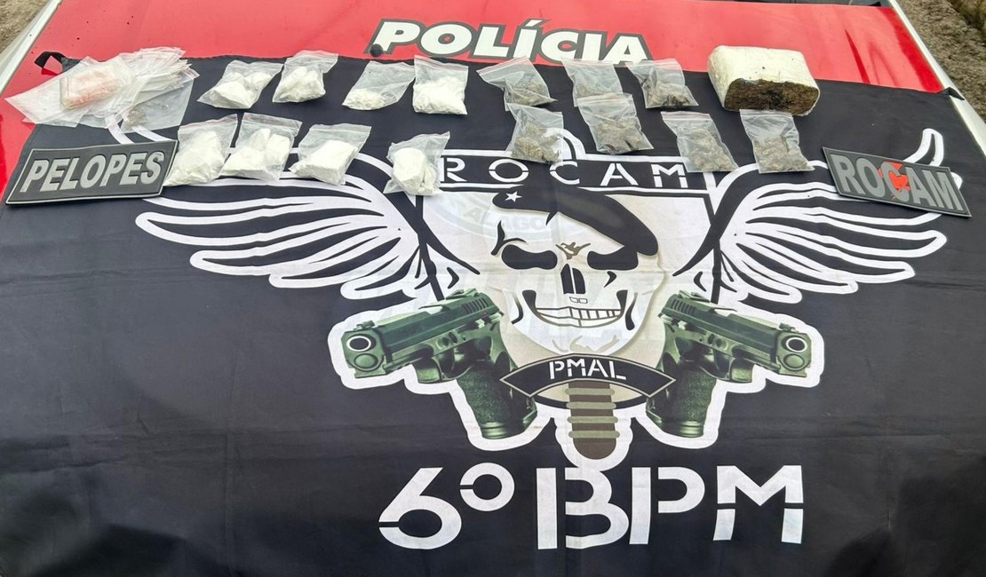 Polícia Militar prende suspeito de tráfico de drogas no litoral de Alagoas