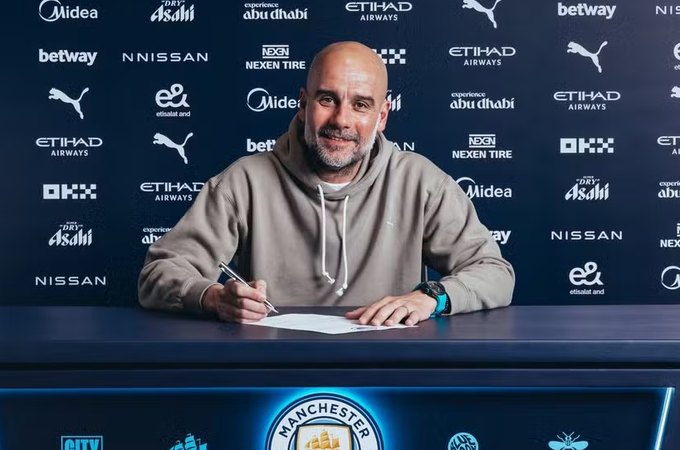 Manchester City anuncia renovação de contrato com Pep Guardiola