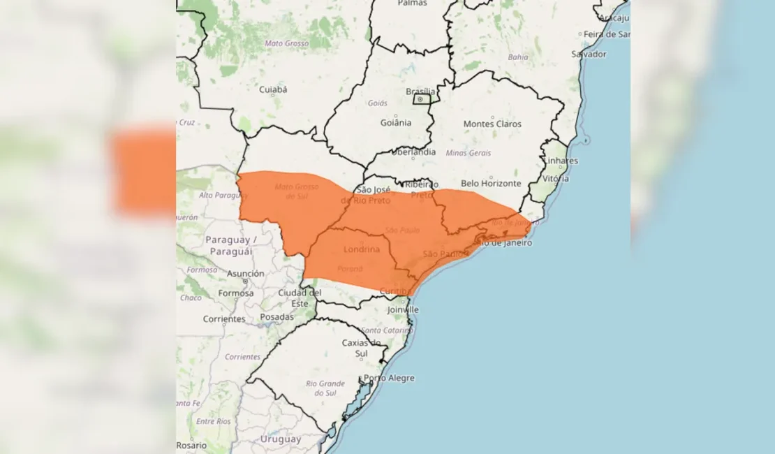 Cinco estados podem ter tempestades, granizo e ventos de até 100 km/h neste domingo, dia de eleição