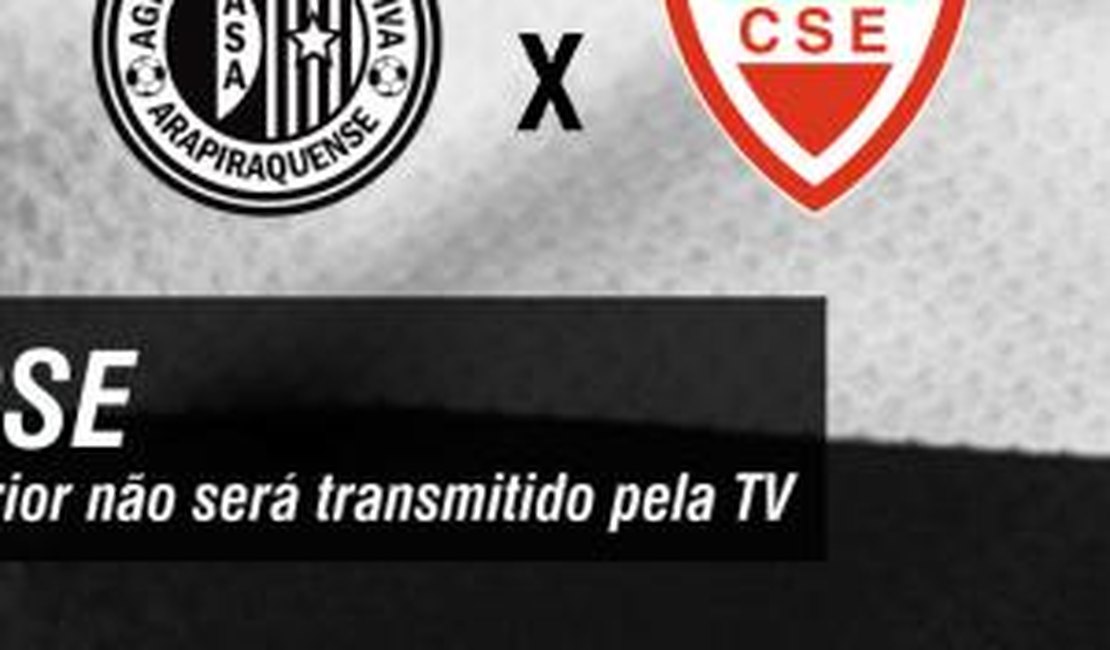 ASA X CSE: Clássico do interior não será transmitido pela TV