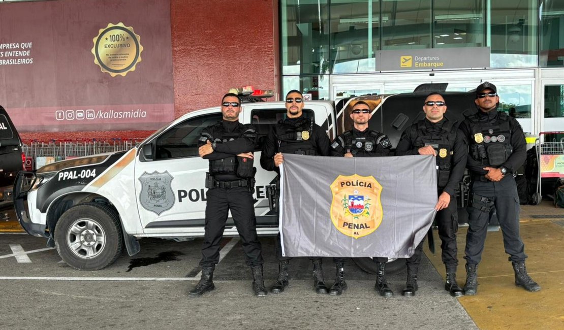 Policiais Penais de Alagoas viajam para reforçar a Força Penal Nacional