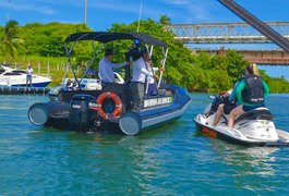 Fiscalização da Marinha notifica sete embarcações no Complexo Lagunar, em Alagoas