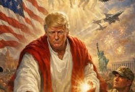 Trump se ilustra como Jesus Cristo em montagem postada nas redes