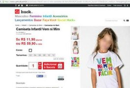 Luciano Huck retira do site de vendas peça infantil com frase “vem ni mim que eu tô facin”