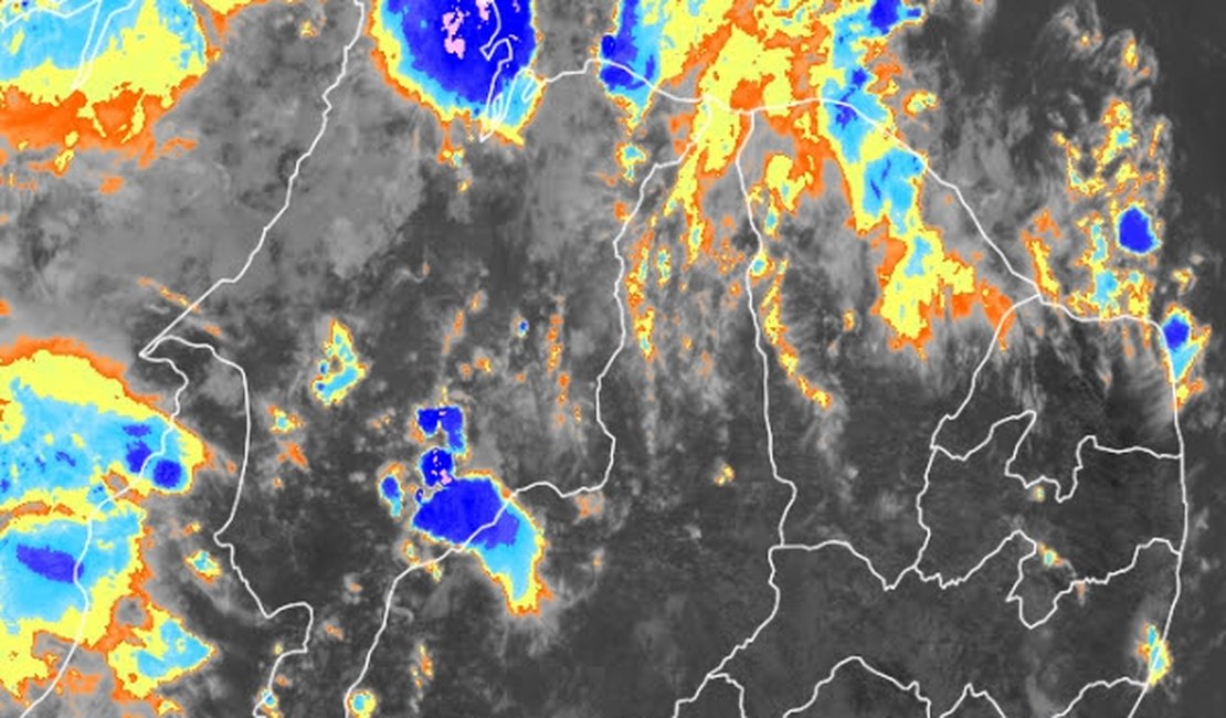 Fim de semana deve ser chuvoso e com trovoadas em toda Alagoas