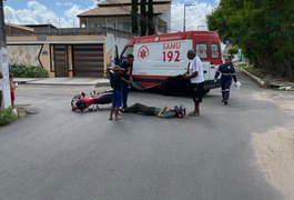 Motociclista fica ferido em batida com carro em cruzamento no bairro São Luiz I