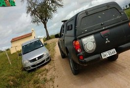 Veículo utilizado em assalto a banco é recuperado no Sertão de AL