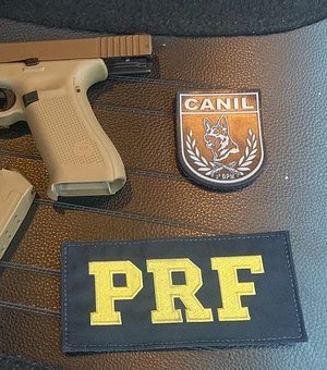 Operação conjunta entre PRF, Canil e PCAL prendem homem e apreendem arma de fogo durante abordagem, em São Sebastião