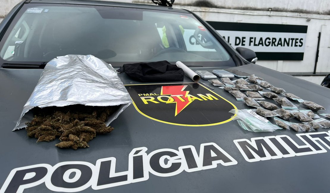 Rotam prende suspeito de tráfico de drogas na Cidade Universitária