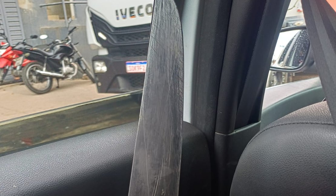 Ameaça com arma branca mobiliza Polícia Militar em Arapiraca